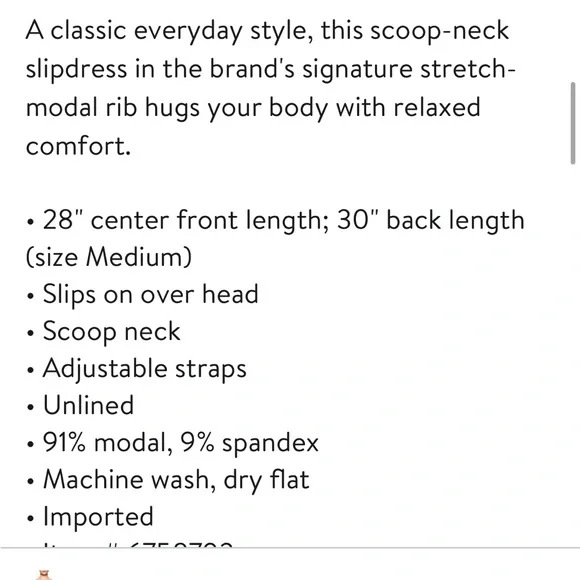 SKIMS Fits Everybody Cobalt Dress - Picture 2 of 2